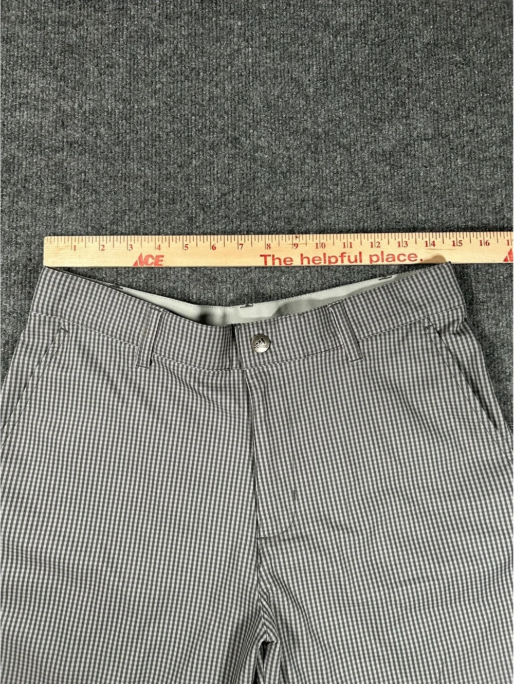 Adidas Men's Checked Golf Shorts Size 30